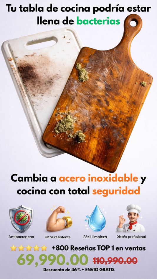 TABLA DE CORTAR DE ACERO INOXIDABLE